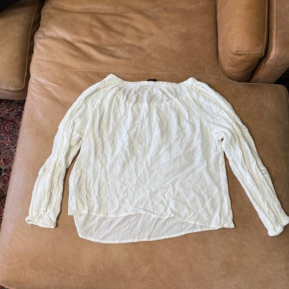Sanctuary Boho White Off The Shoulder Blouse Women’s Size Large - Picture 7 of 8